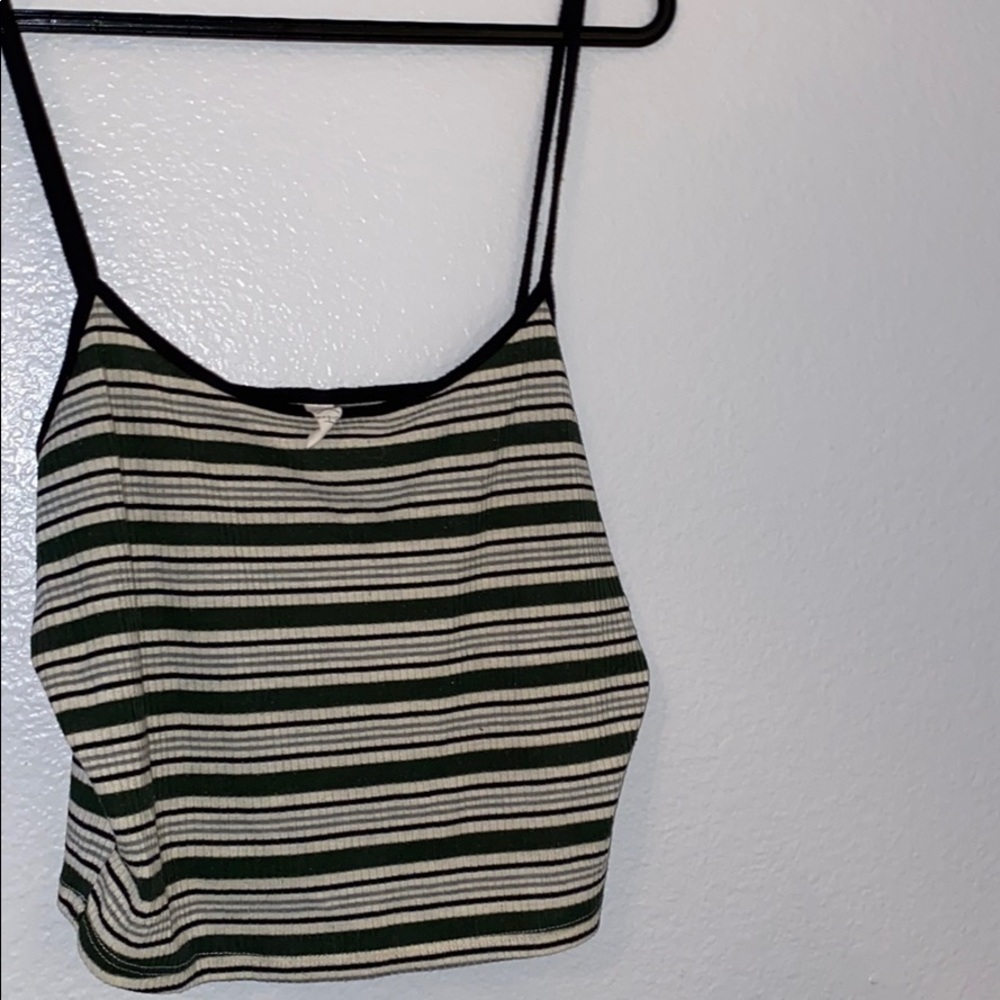 striped tank top crop top